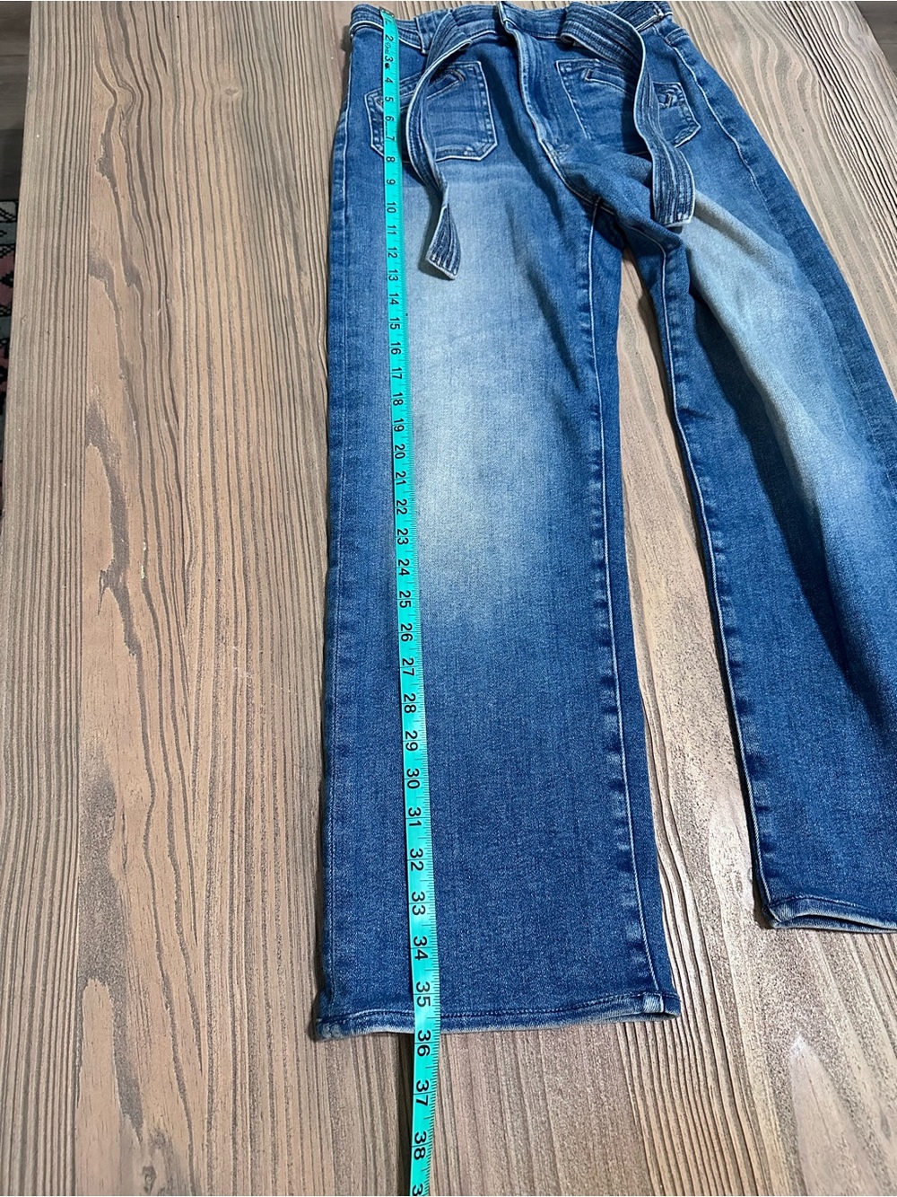 MOTHER High Rise Paperbag Waist Wide Leg Jeans Size 27 - Picture 7 of 10